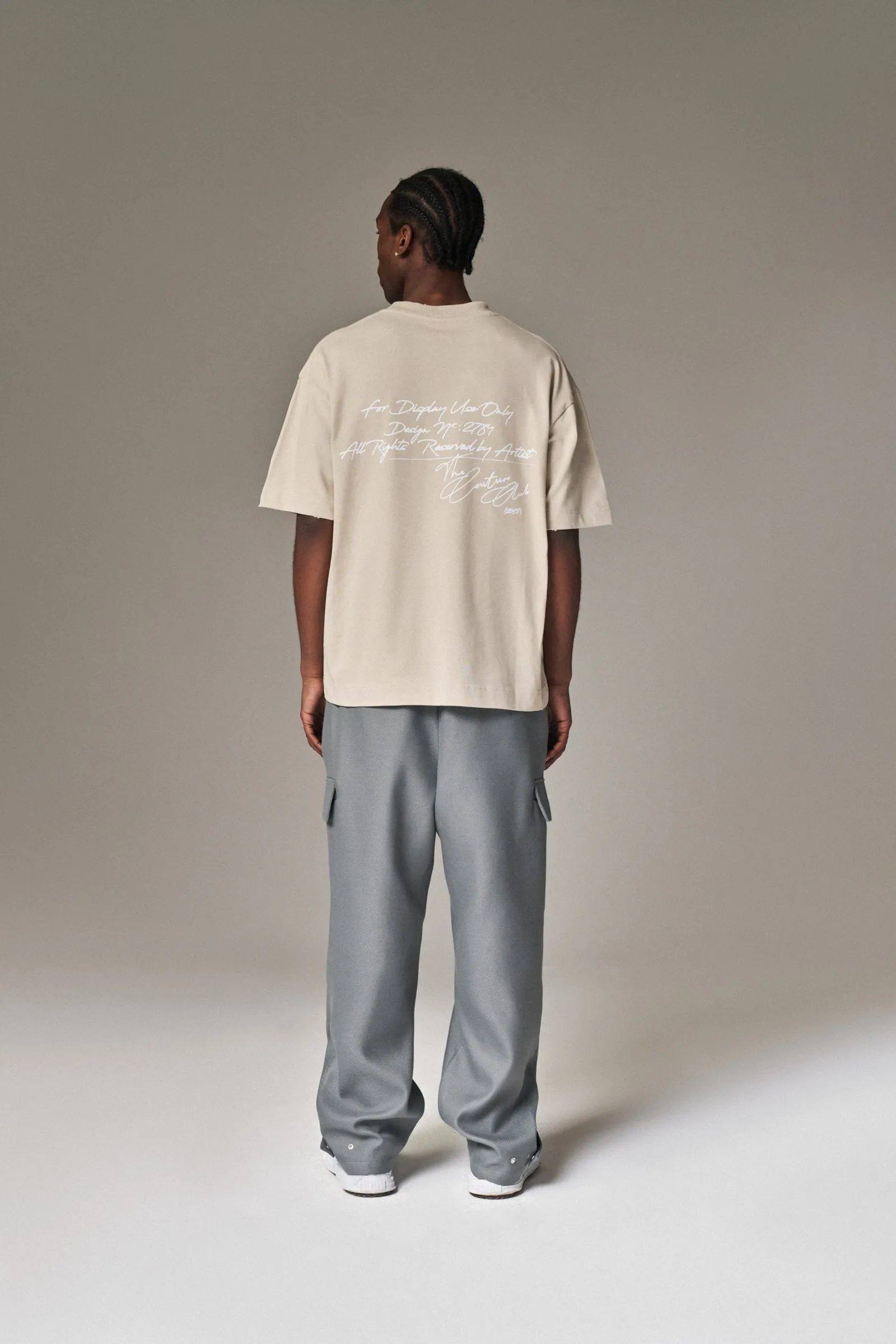 DISPLAY USE ONLY RELAXED T-SHIRT - BEIGE