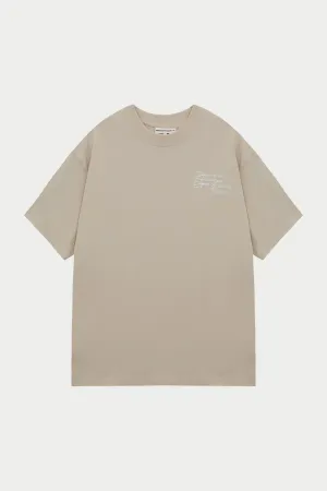 DISPLAY USE ONLY RELAXED T-SHIRT - BEIGE