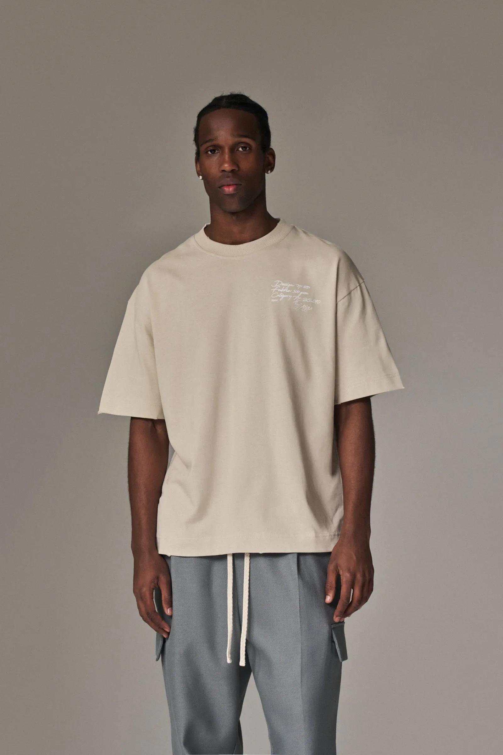 DISPLAY USE ONLY RELAXED T-SHIRT - BEIGE