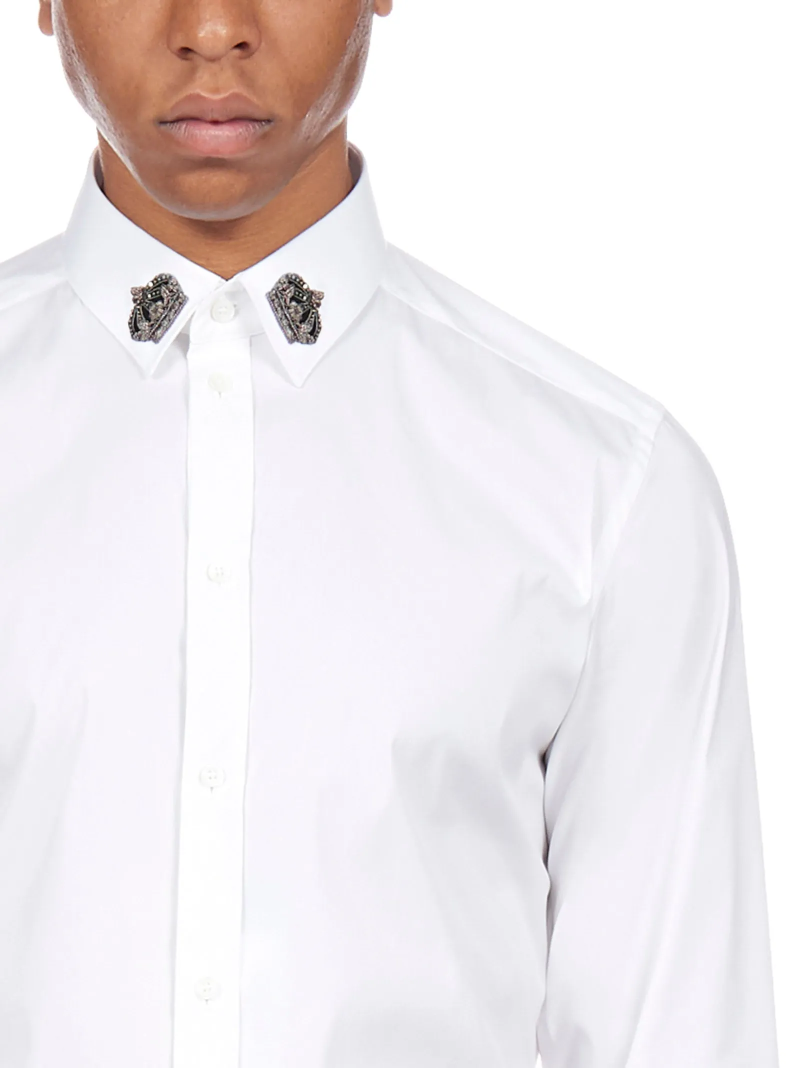 Dolce & Gabbana Embellished Collar Shirt