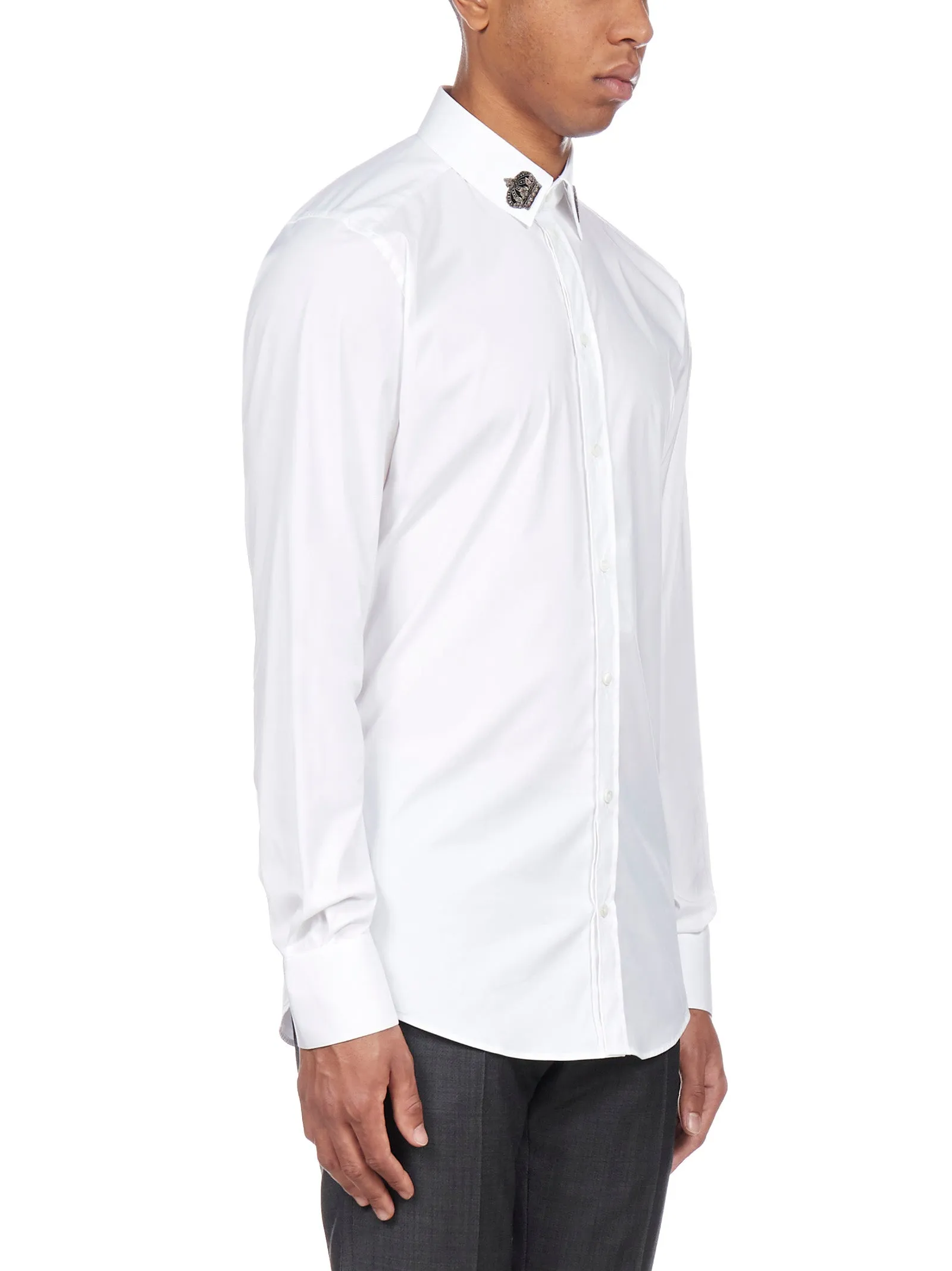 Dolce & Gabbana Embellished Collar Shirt