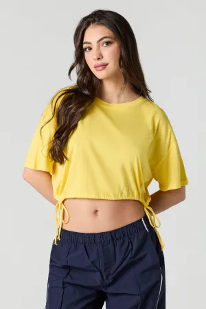 Drawstring Side Oversized T-Shirt