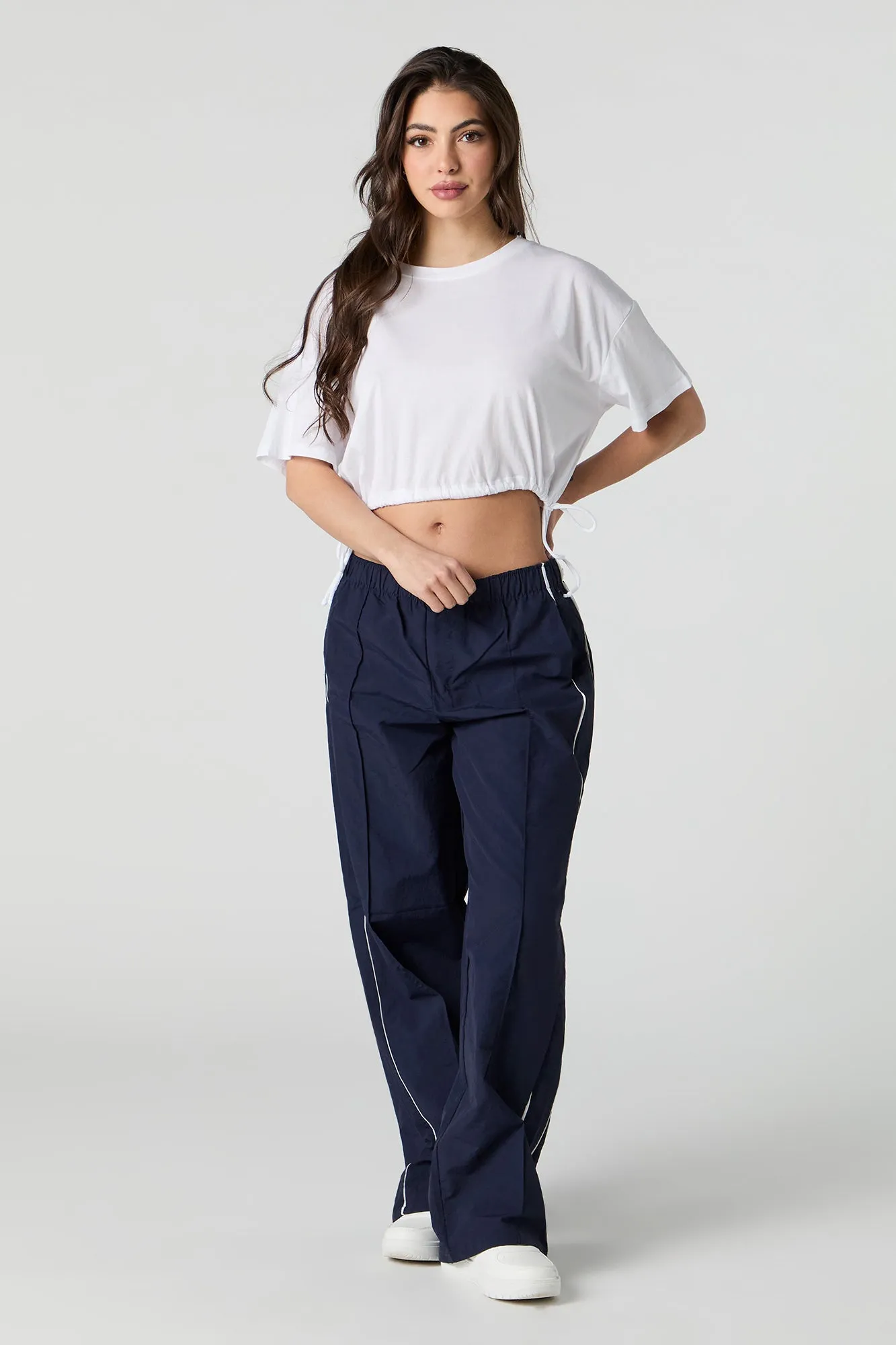 Drawstring Side Oversized T-Shirt