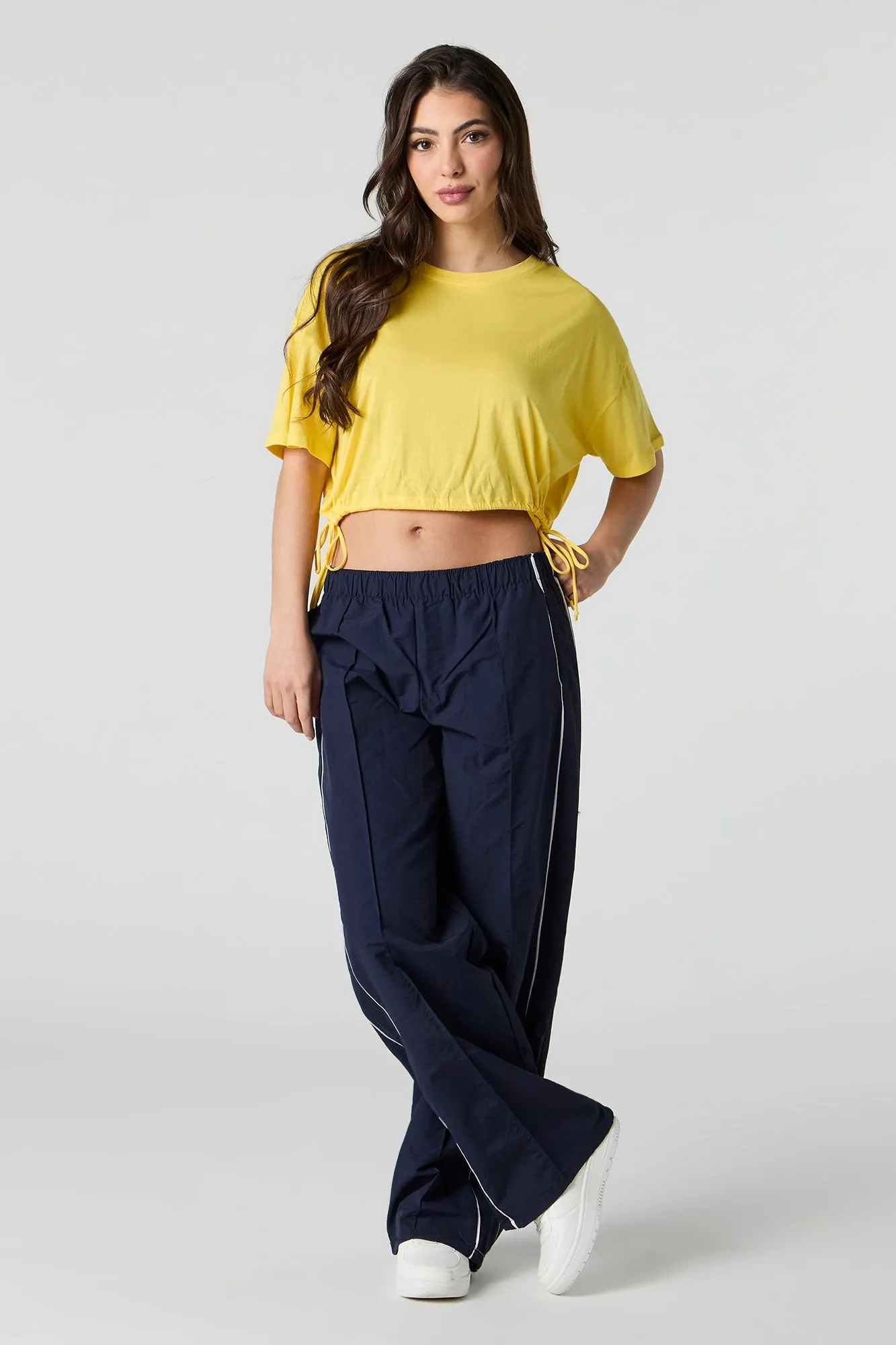 Drawstring Side Oversized T-Shirt