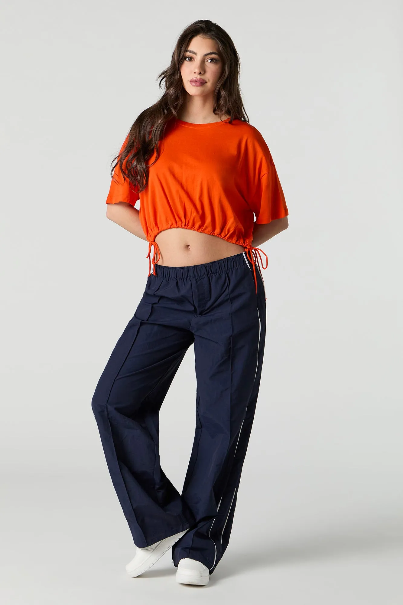 Drawstring Side Oversized T-Shirt