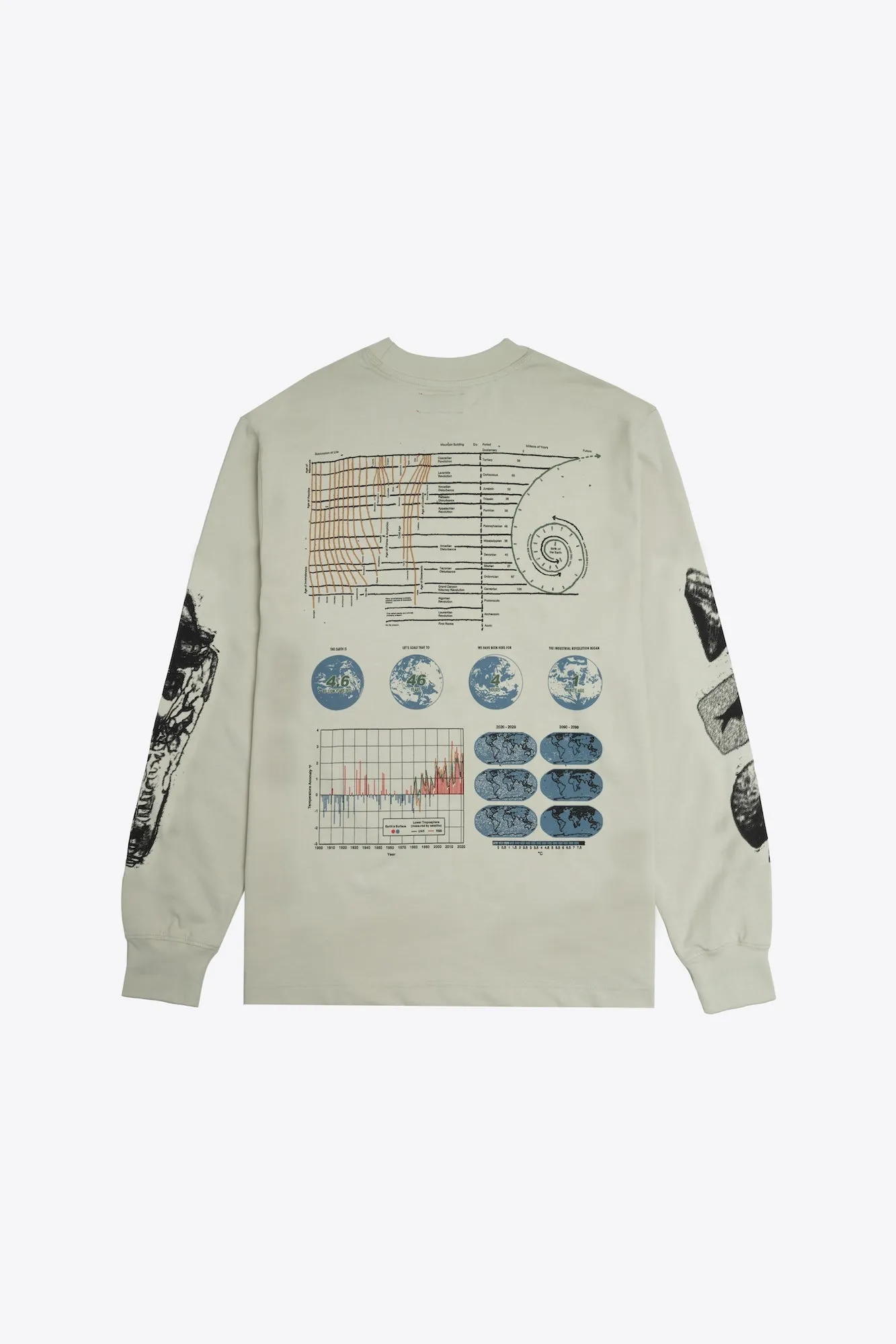 Earth Time L/S Basic Tee (Fog)