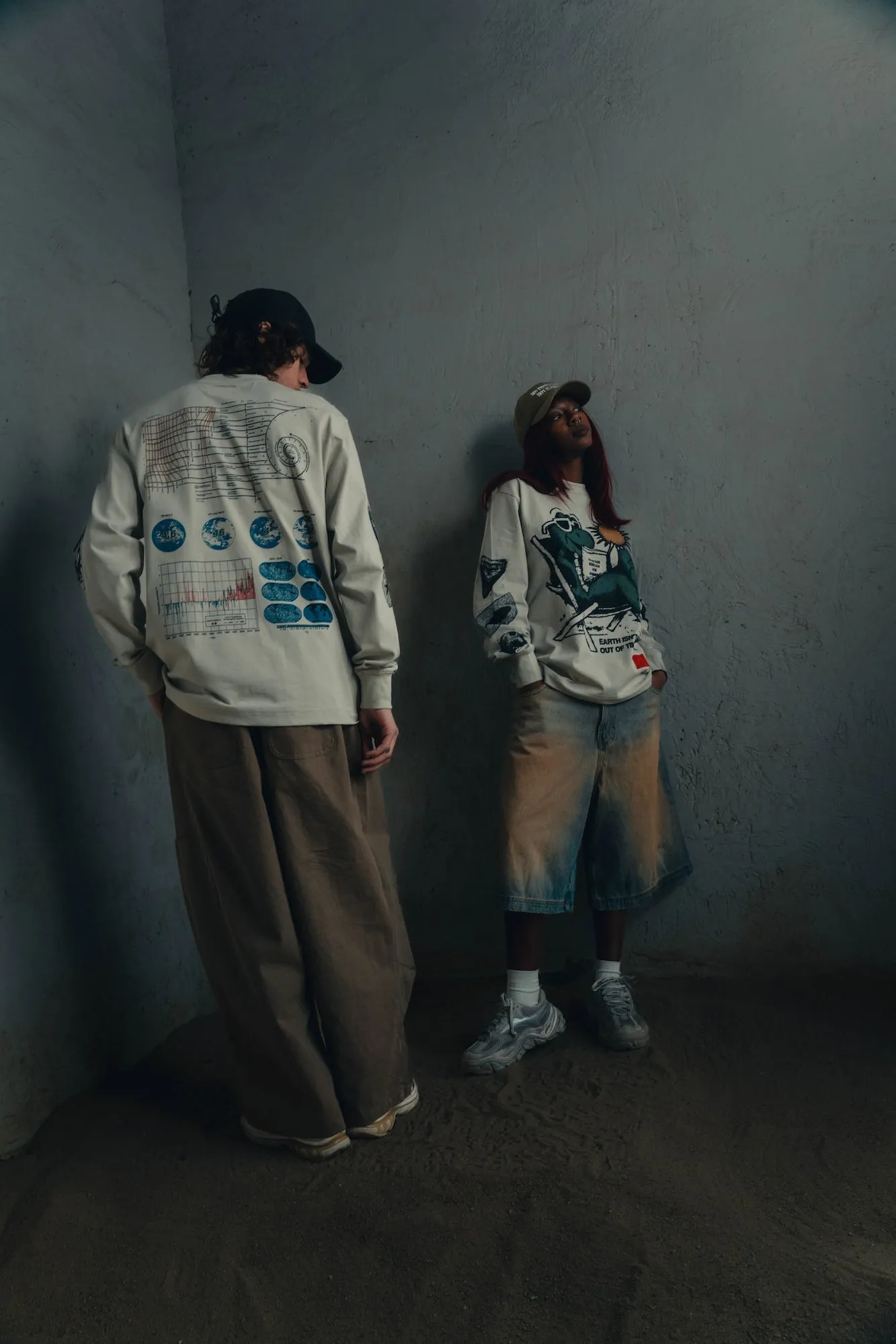 Earth Time L/S Basic Tee (Fog)