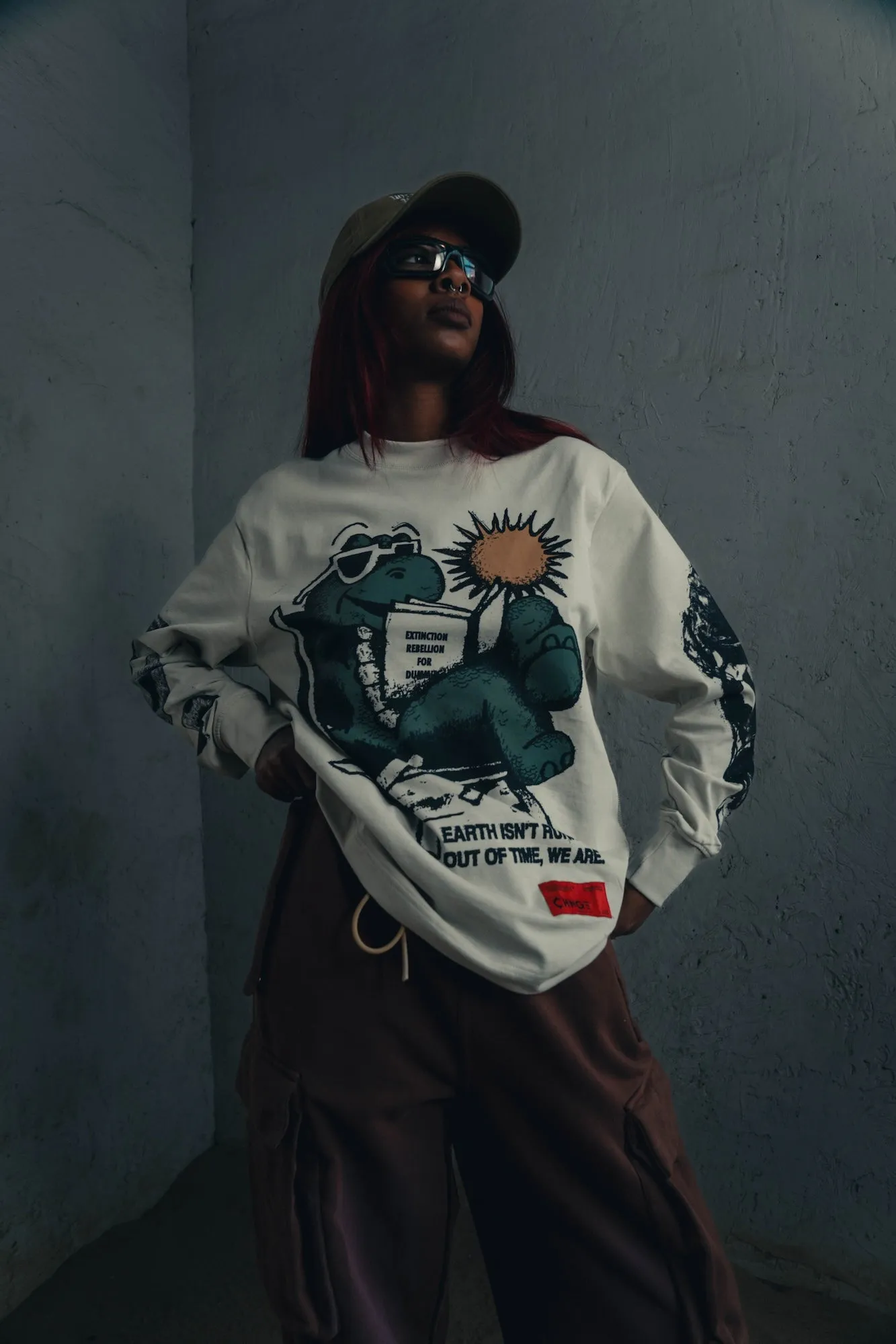 Earth Time L/S Basic Tee (Fog)