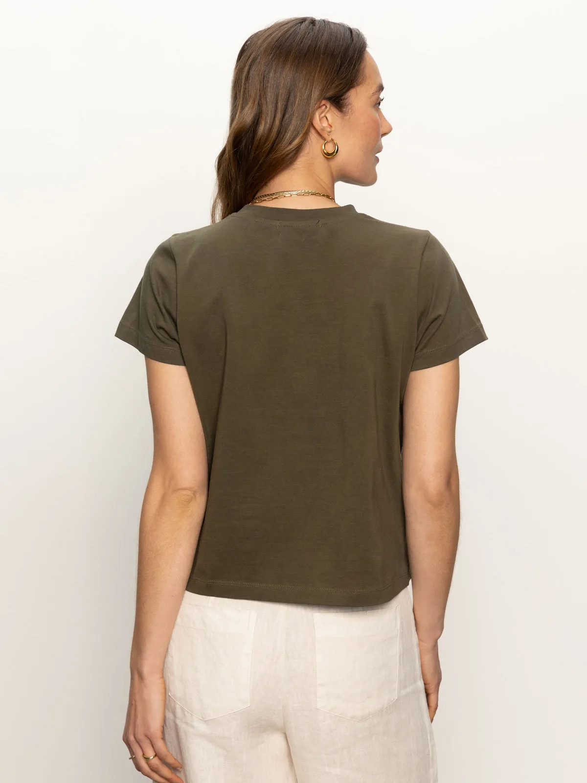 Embroidered Perfect Tee Kalamata