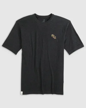 Florida State Heathered Spencer Cotton T-Shirt - Stacked Logo