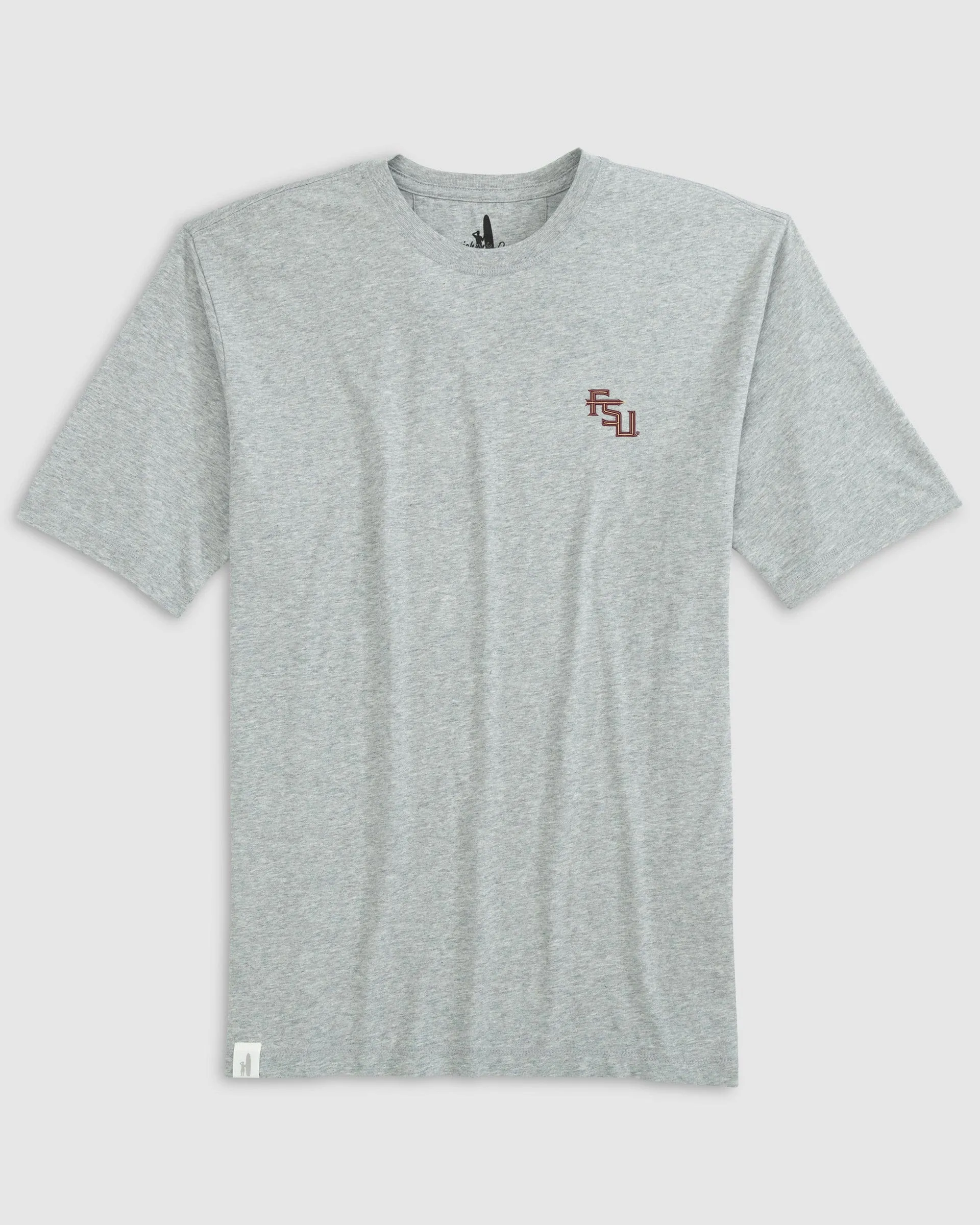 Florida State Heathered Spencer Cotton T-Shirt - Stacked Logo