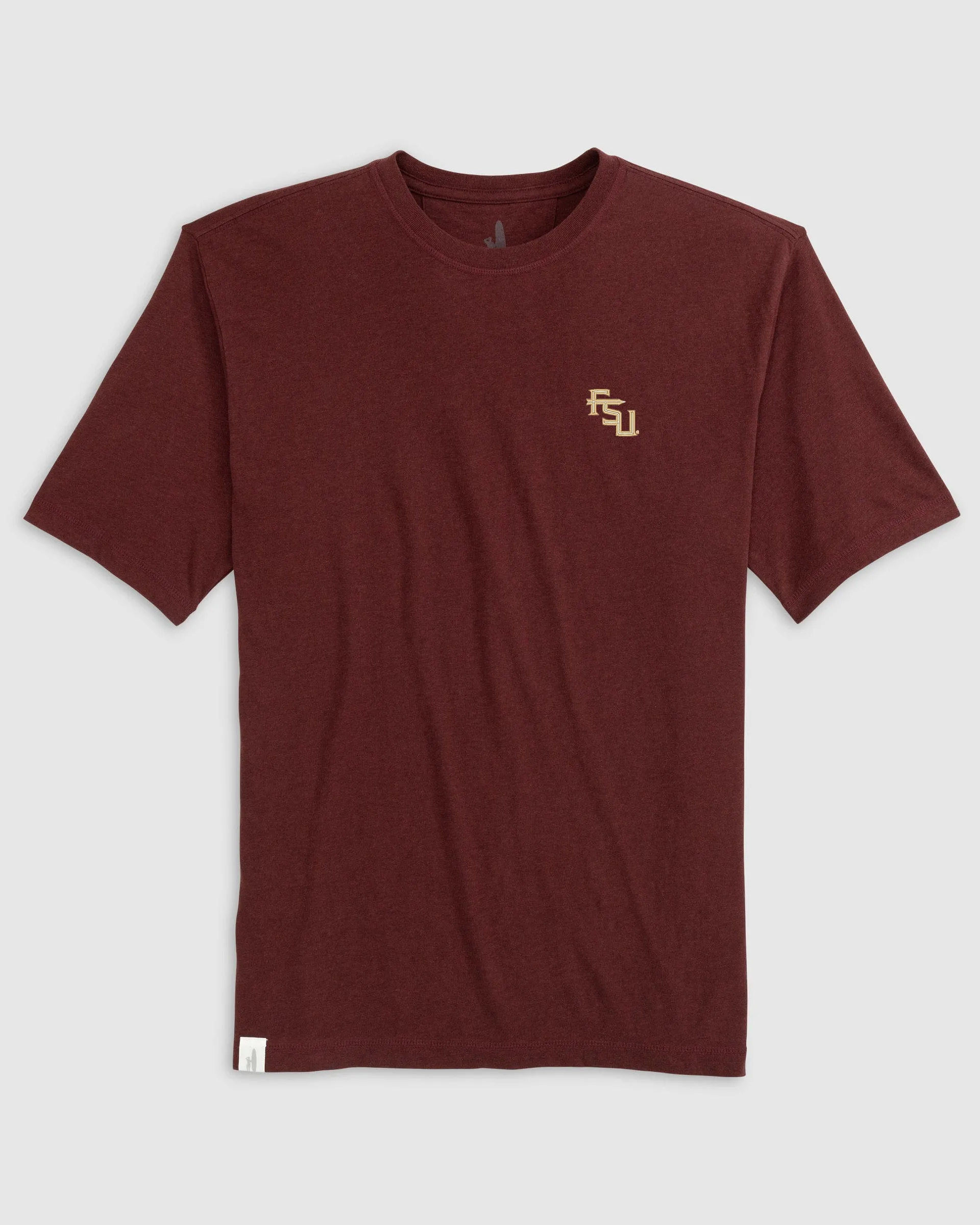 Florida State Heathered Spencer Cotton T-Shirt - Stacked Logo