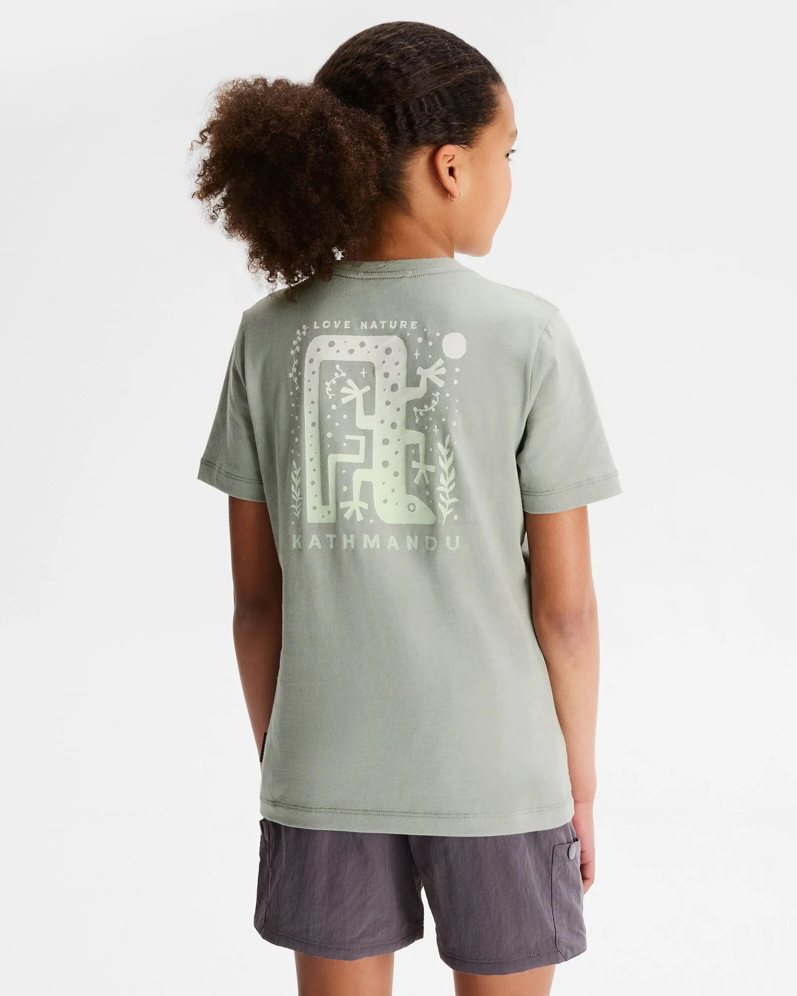 Girls' Geo Skink Organic Cotton T-shirt - Gum Tree
