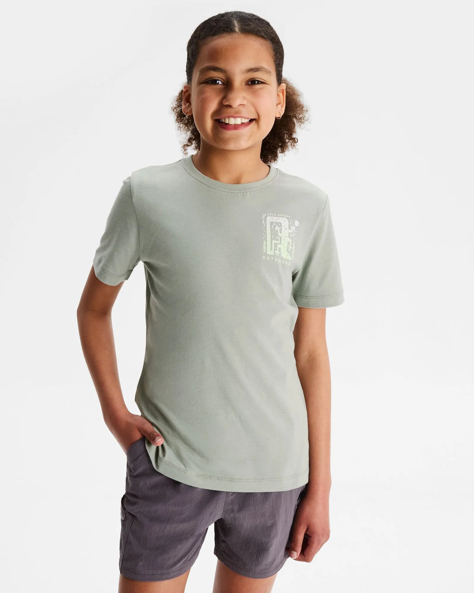 Girls' Geo Skink Organic Cotton T-shirt - Gum Tree