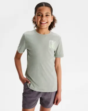 Girls' Geo Skink Organic Cotton T-shirt - Gum Tree