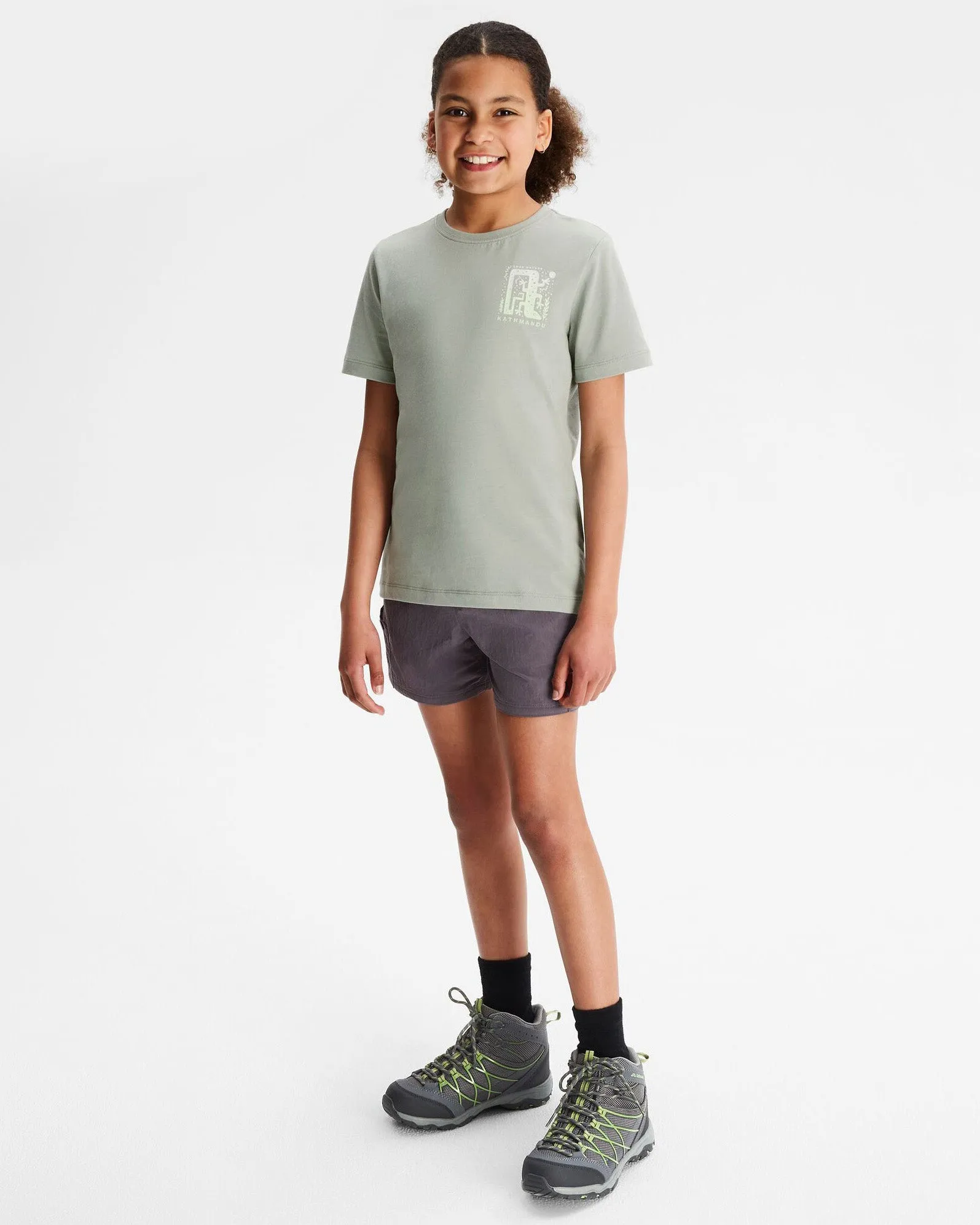 Girls' Geo Skink Organic Cotton T-shirt - Gum Tree