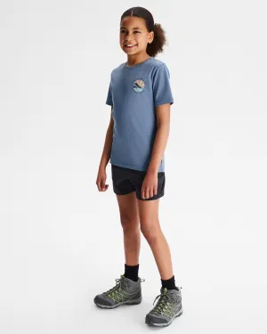 Girls' Sunburst Organic Cotton T-shirt - At Twilight