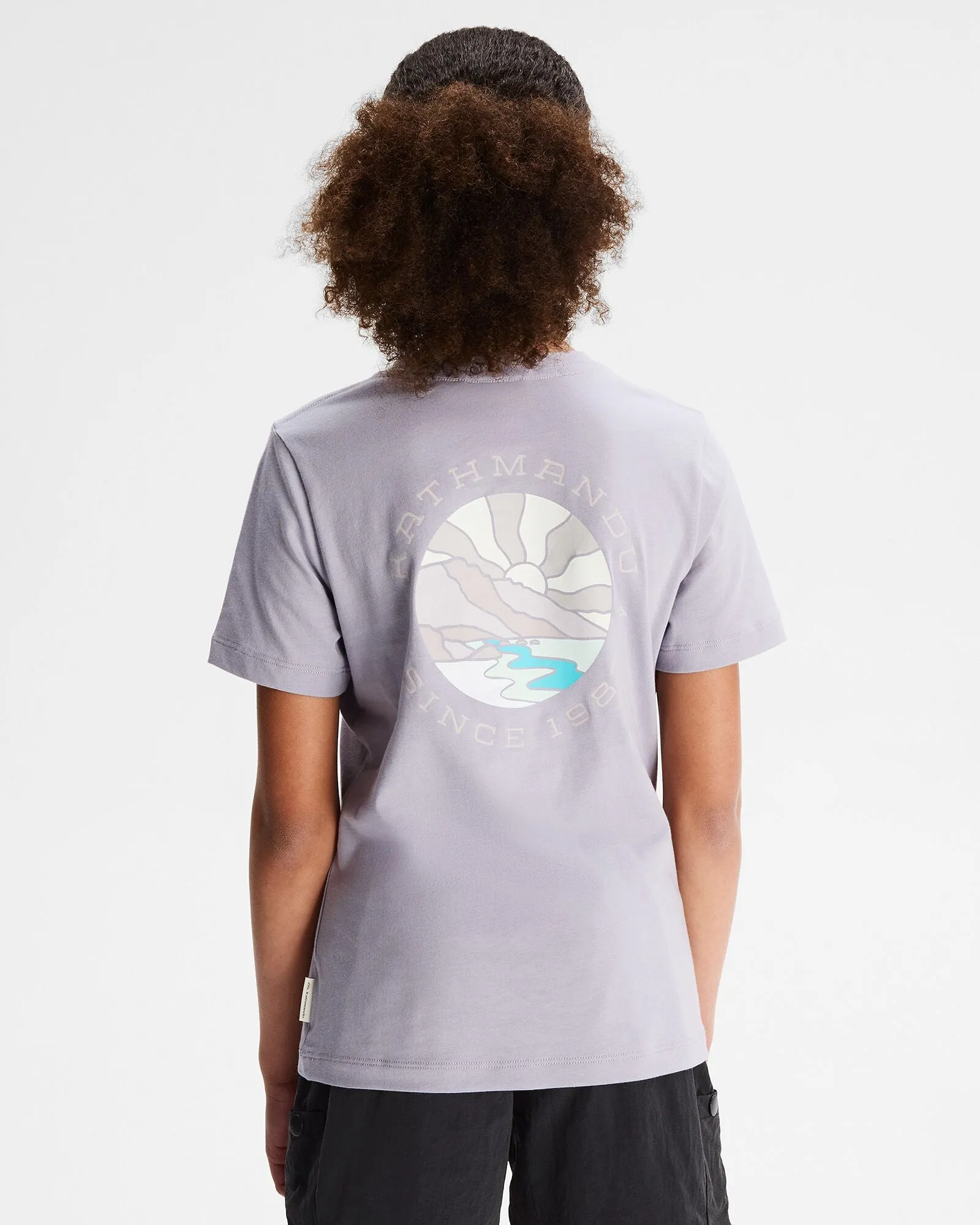 Girls' Sunburst Organic Cotton T-shirt - Light Haze