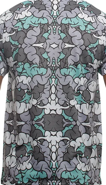 Green Glow Brain Camo Shirt