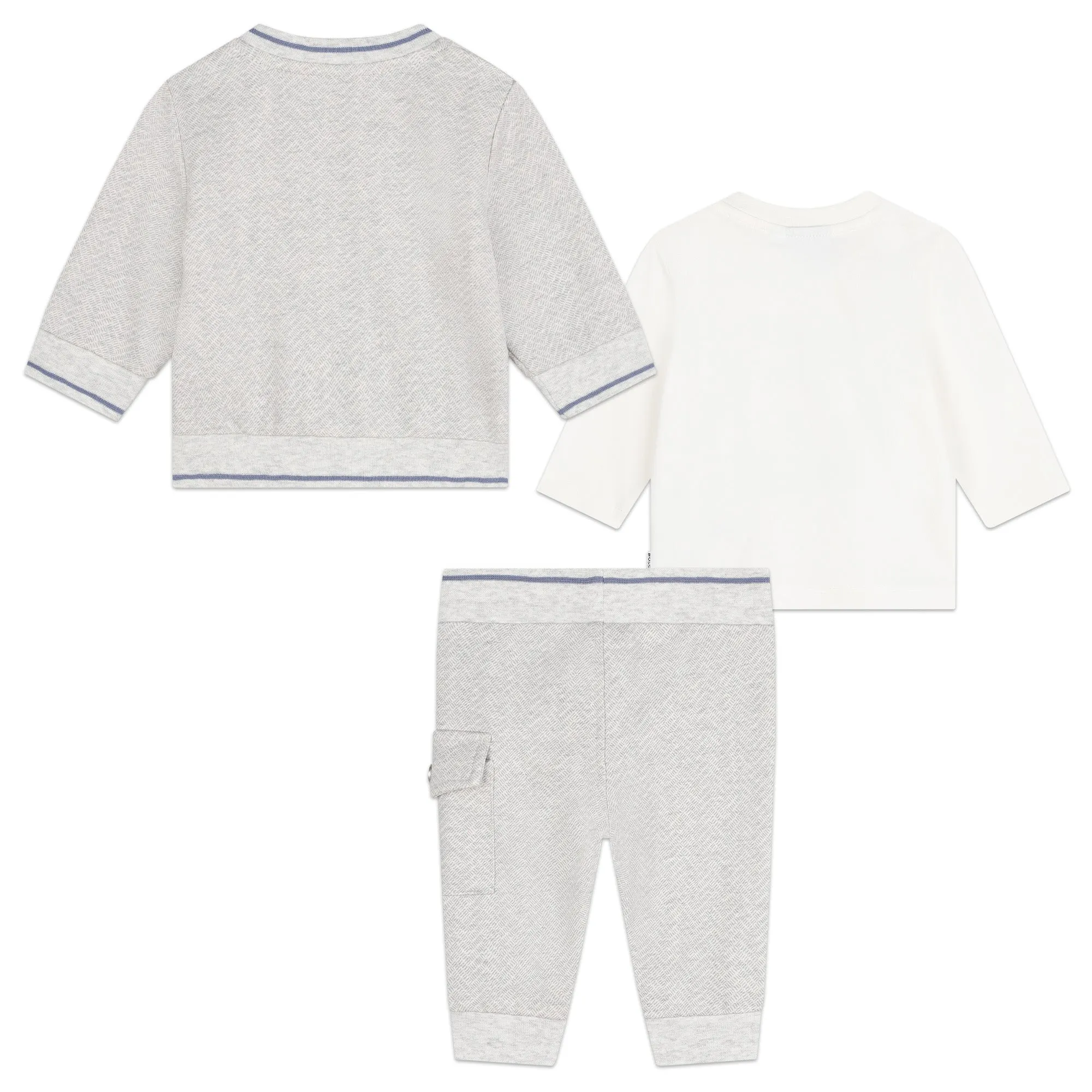 Grey Logo Cardigan Outfit