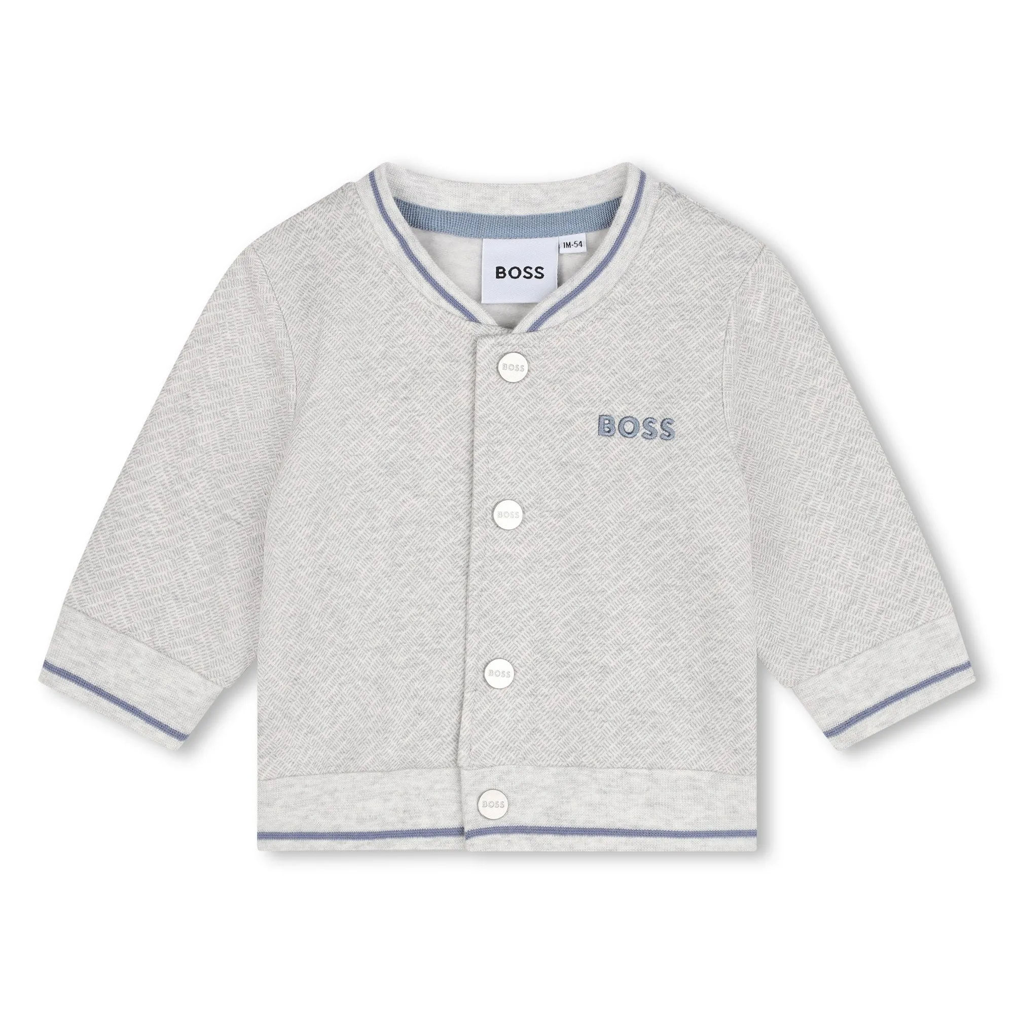 Grey Logo Cardigan Outfit