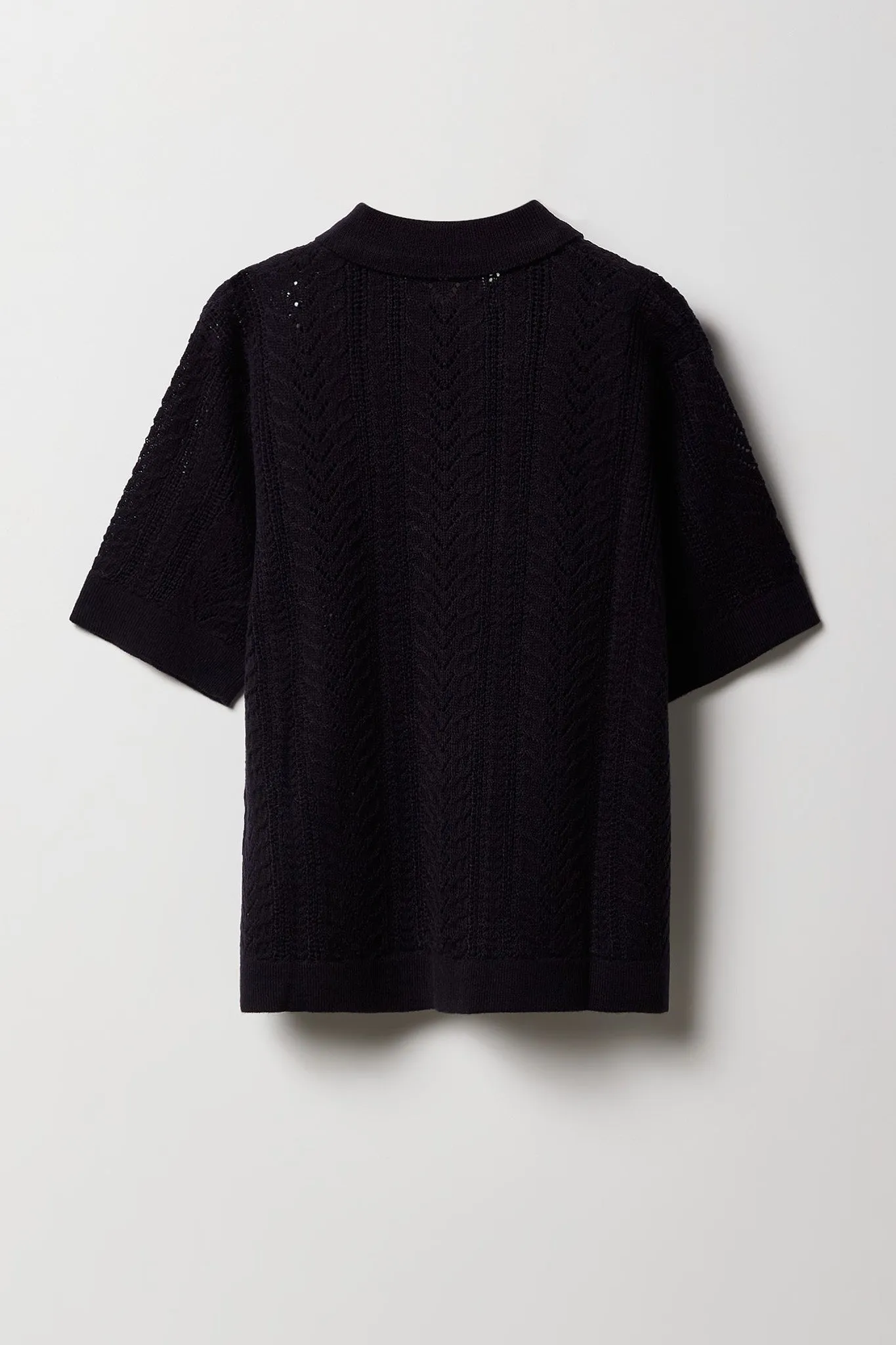 Haut boutonné en tricot ajouré avec motif pour garçon