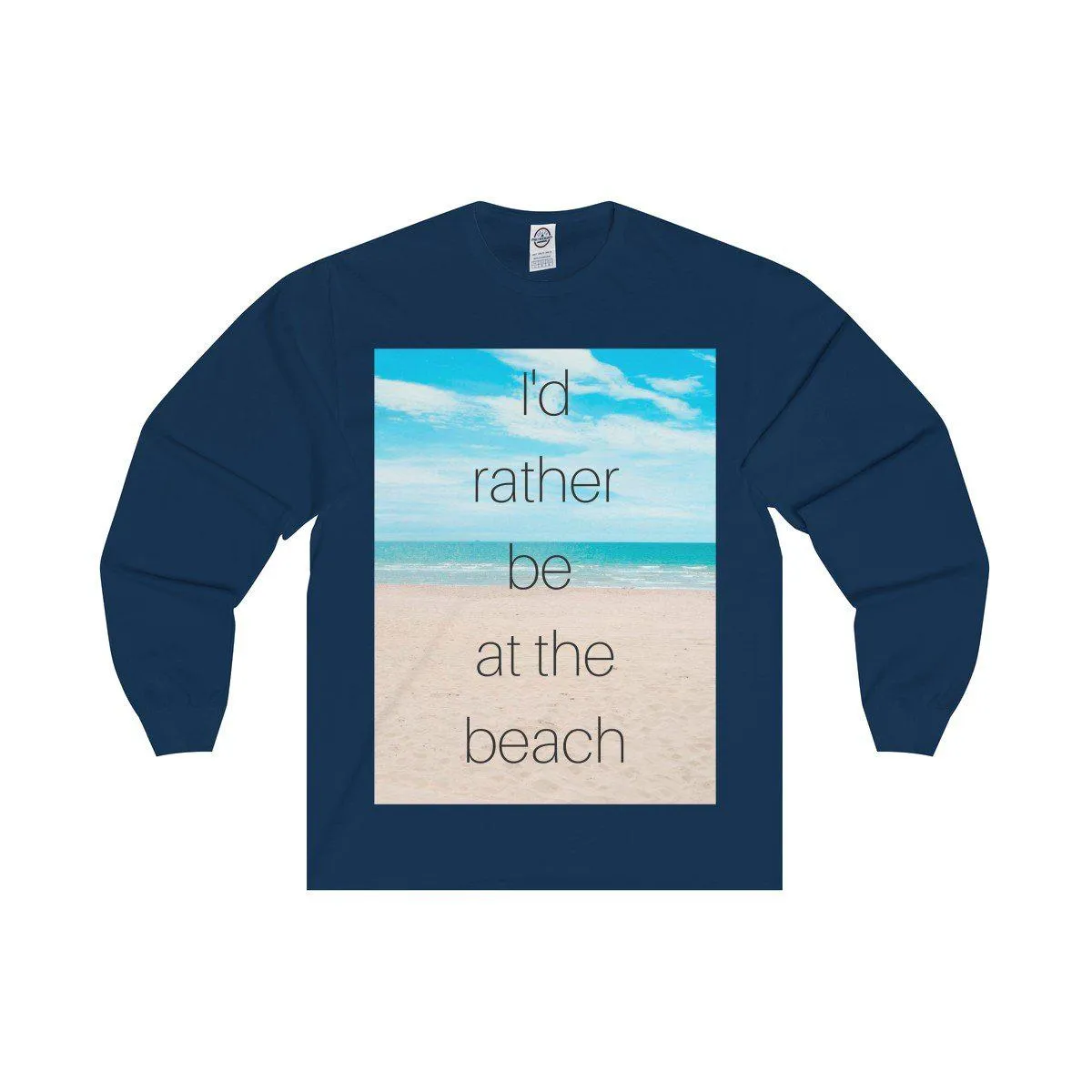 I'd Rather Be At The Beach Cotton Tee
