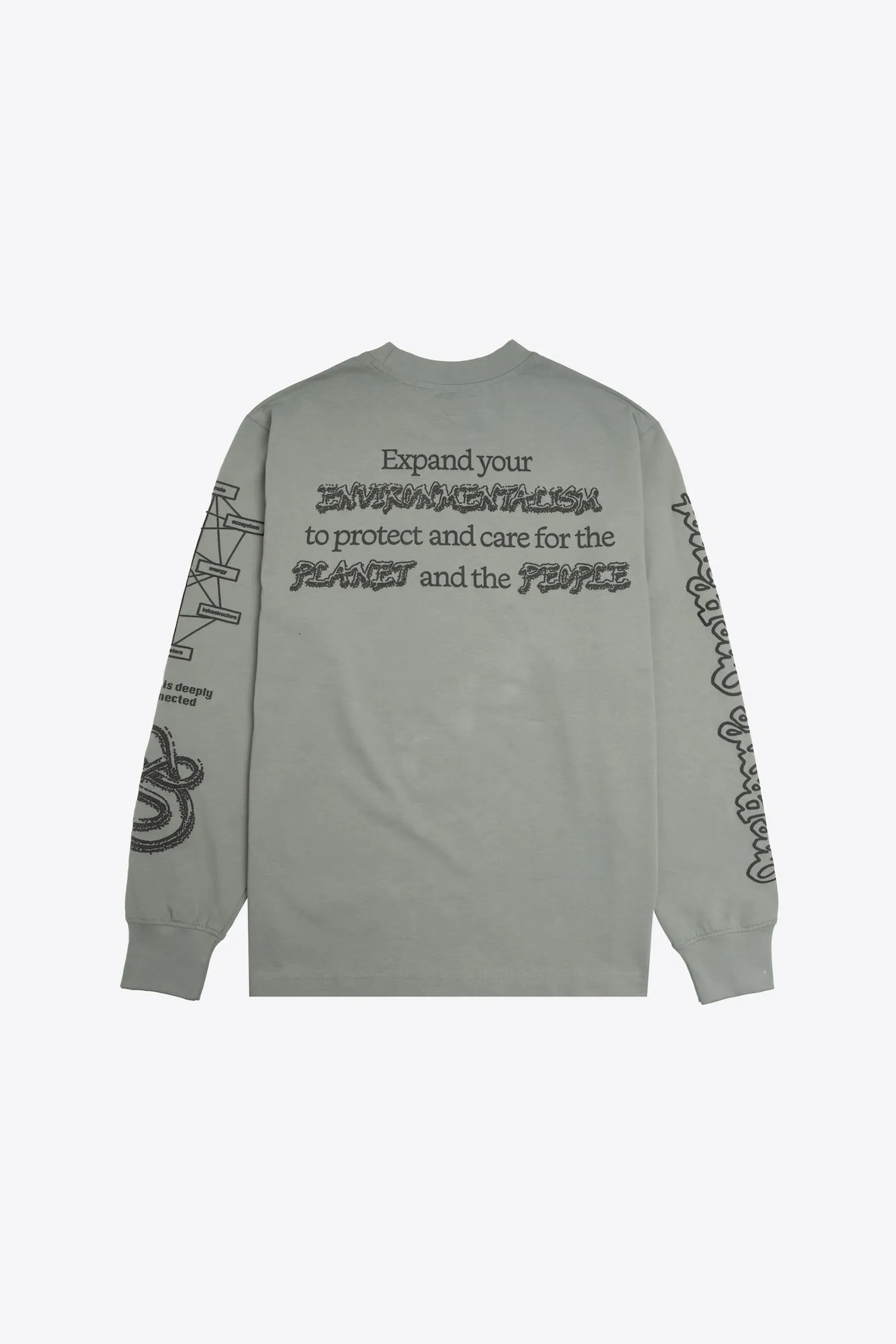 Interconnected Environment  L/S Basic Tee (Flint)