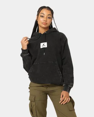 Jordan Essential Statement Washed Fleece Hoodie Black