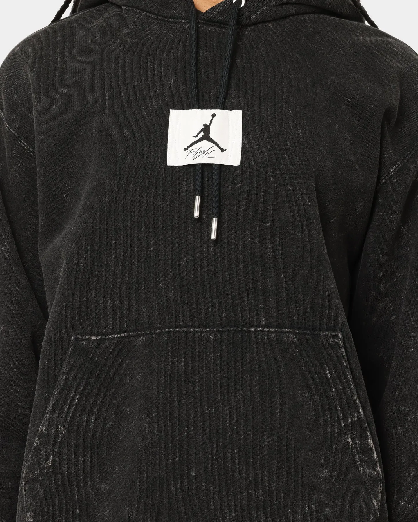 Jordan Essential Statement Washed Fleece Hoodie Black