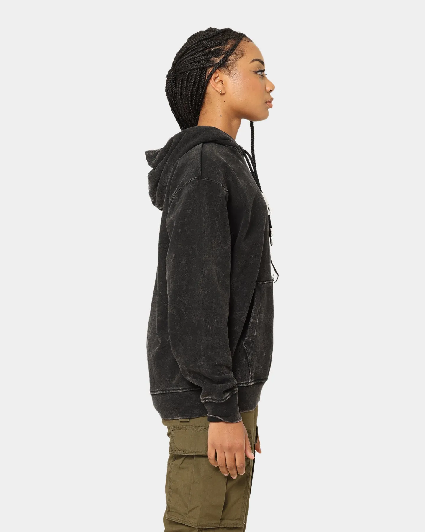 Jordan Essential Statement Washed Fleece Hoodie Black