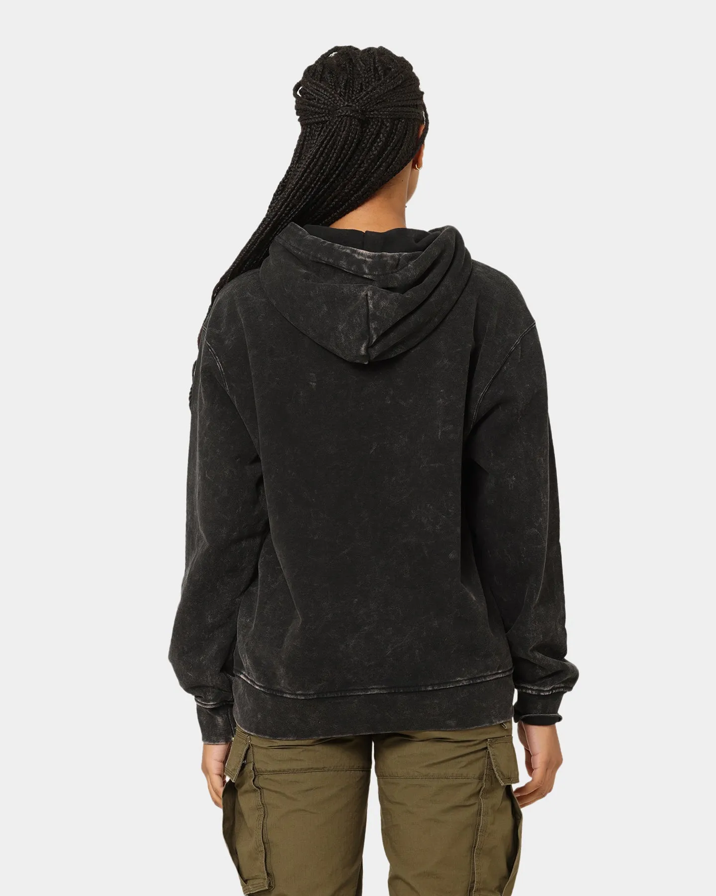 Jordan Essential Statement Washed Fleece Hoodie Black