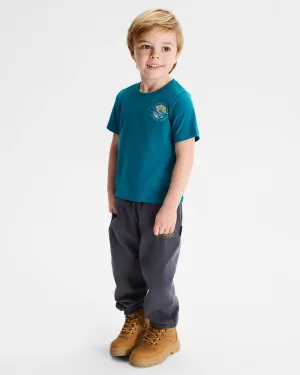 Kids' Sunburst Organic Cotton T-shirt - Dark Eddy