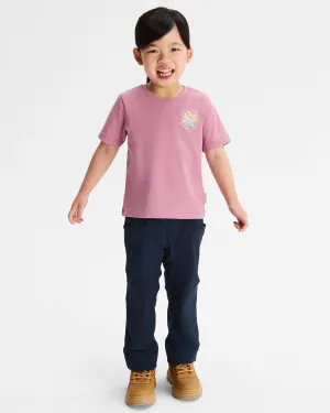 Kids' Sunburst Organic Cotton T-shirt - Orchid