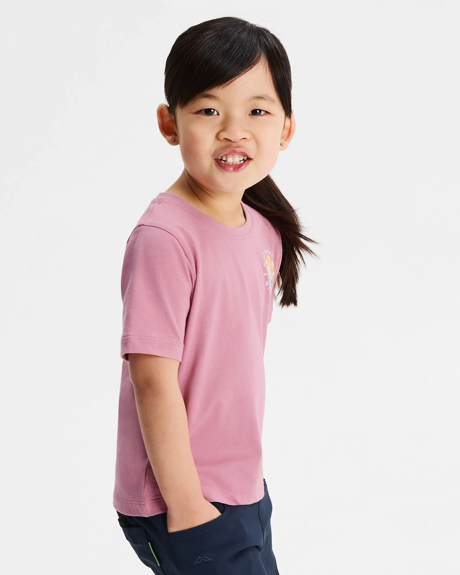 Kids' Sunburst Organic Cotton T-shirt - Orchid