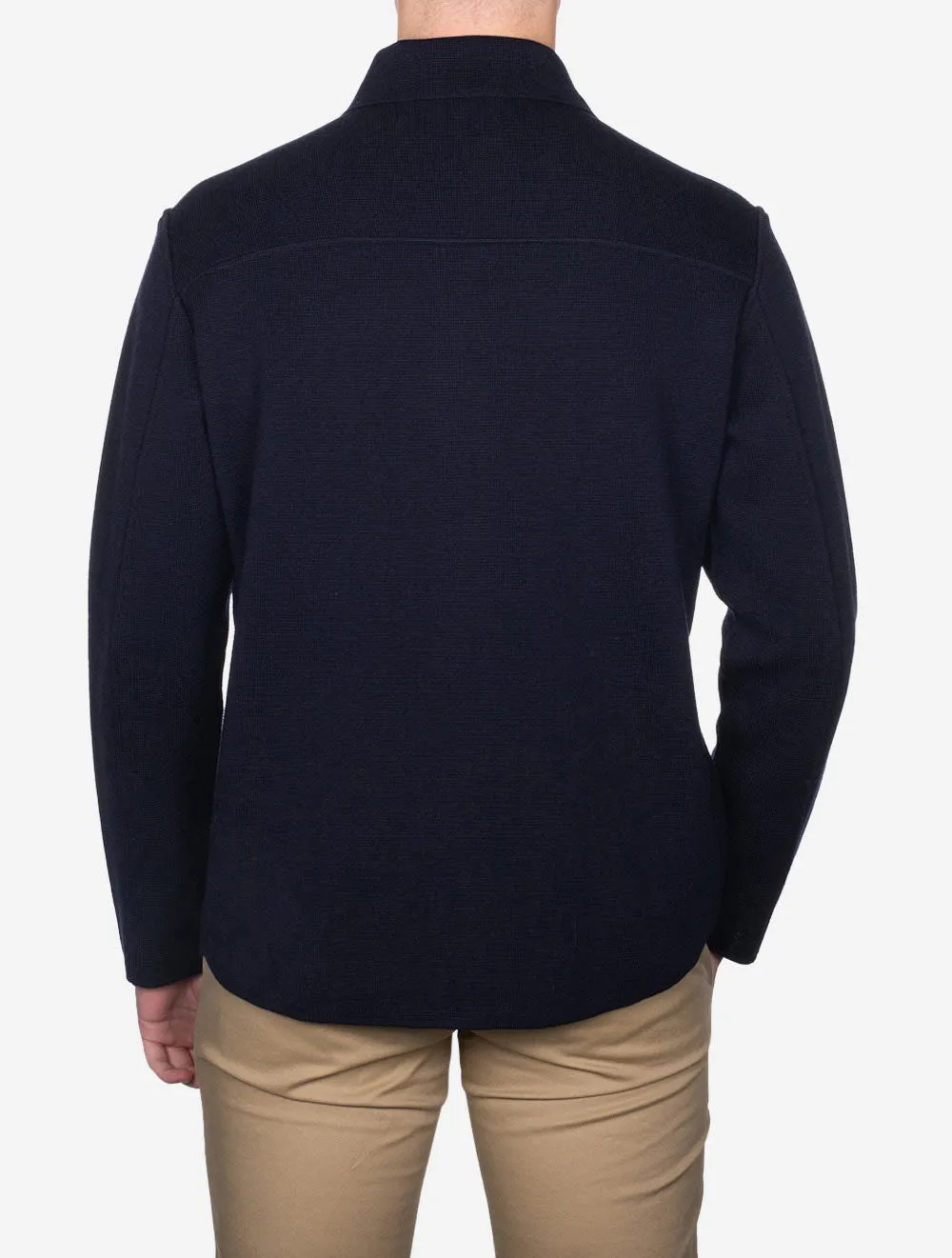 Knitted Overshirt Blue