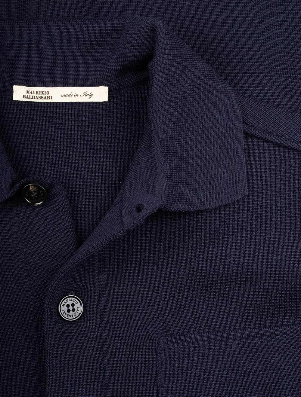 Knitted Overshirt Blue