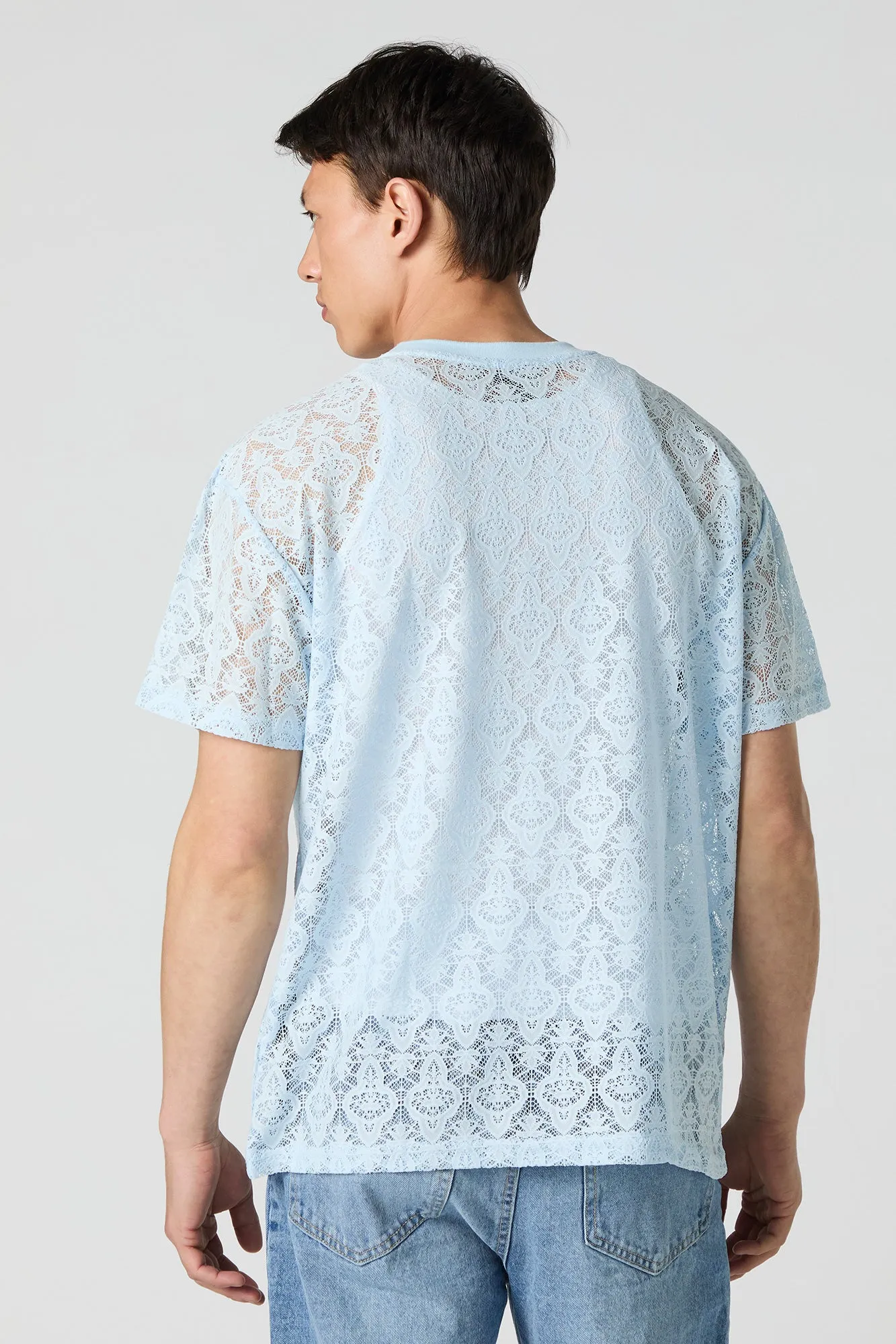 Lace Design T-Shirt