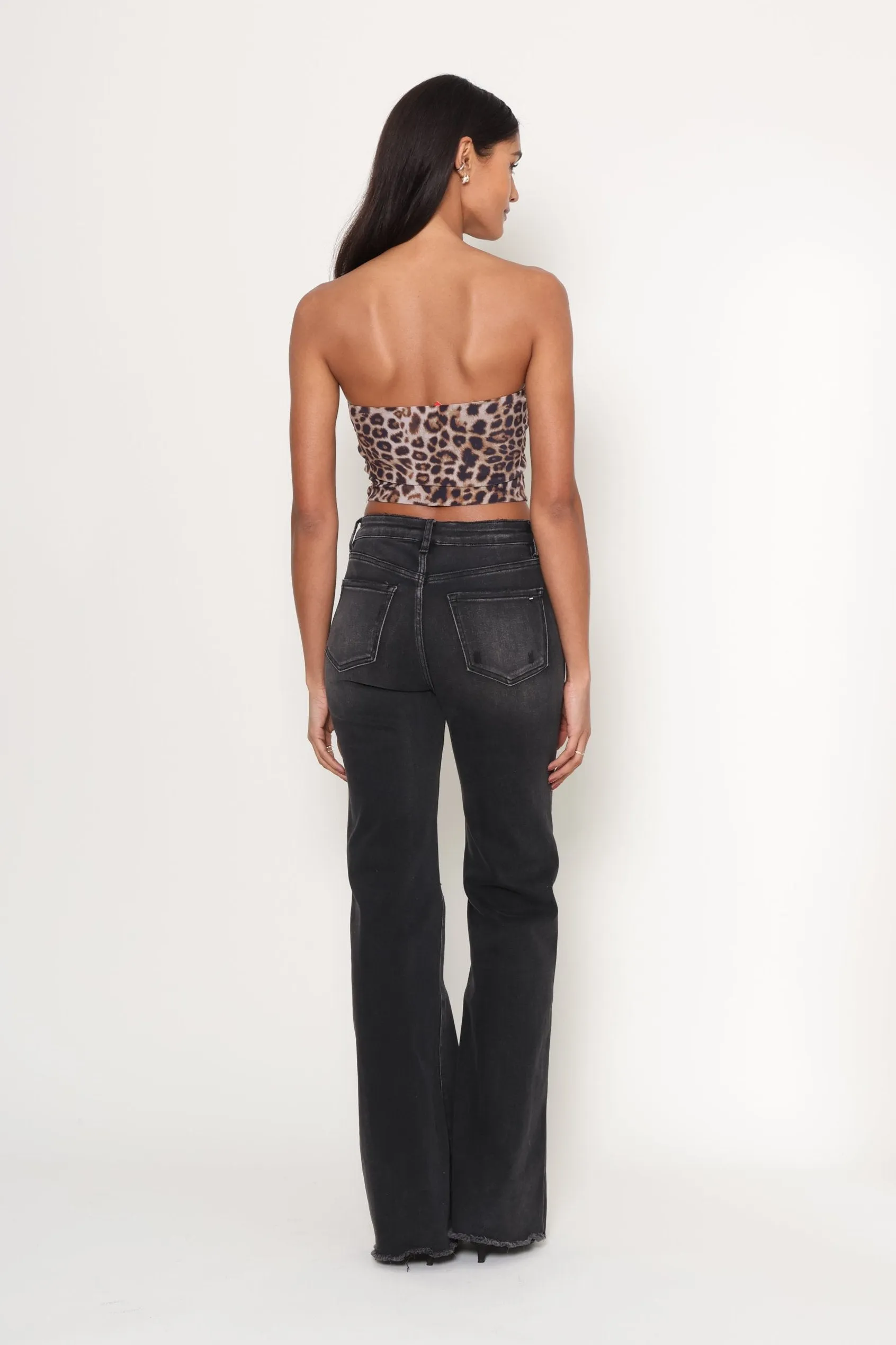Leopard Mesh Top