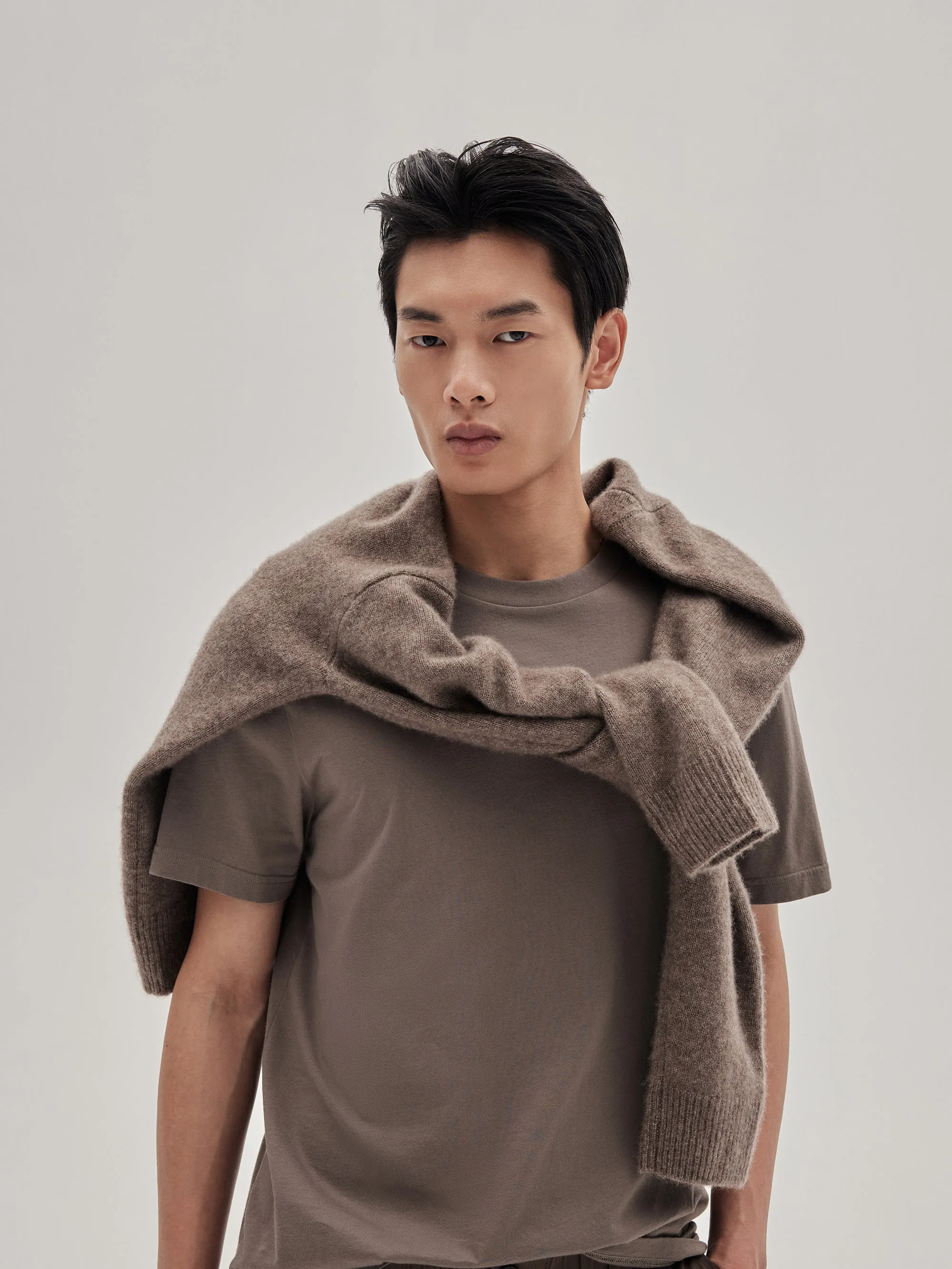 Light Cotton Tee -- Smoky Mocha