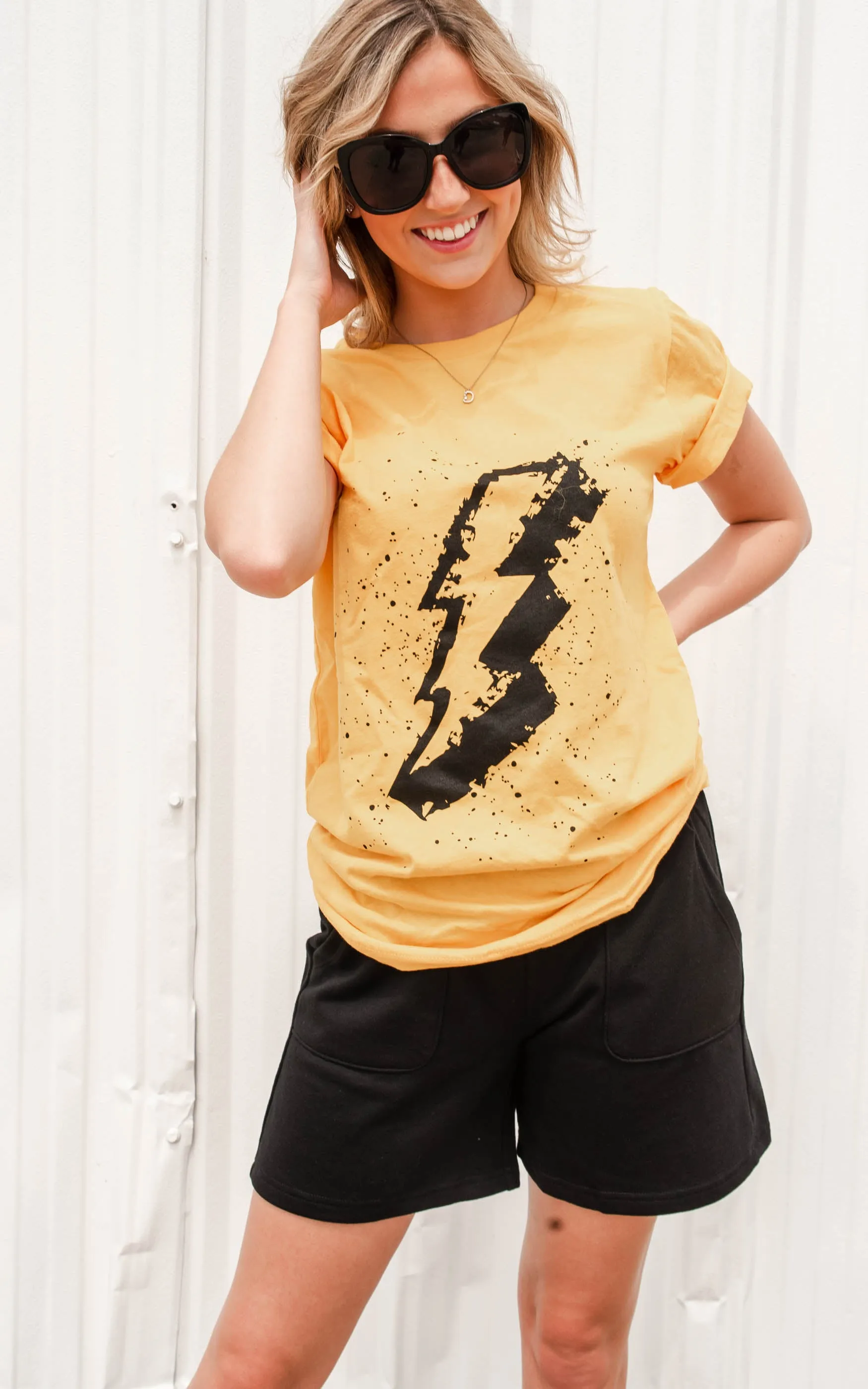 Lightning Strikes Graphic Tee** - Final Sale