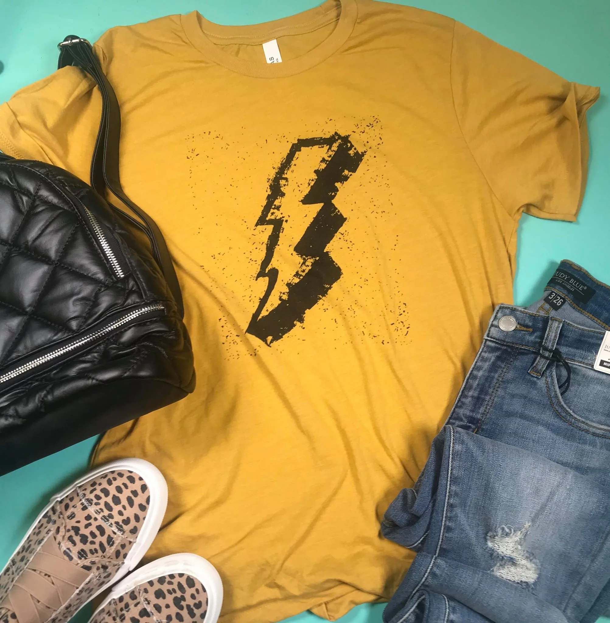Lightning Strikes Graphic Tee** - Final Sale