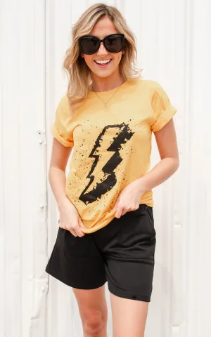 Lightning Strikes Graphic Tee** - Final Sale