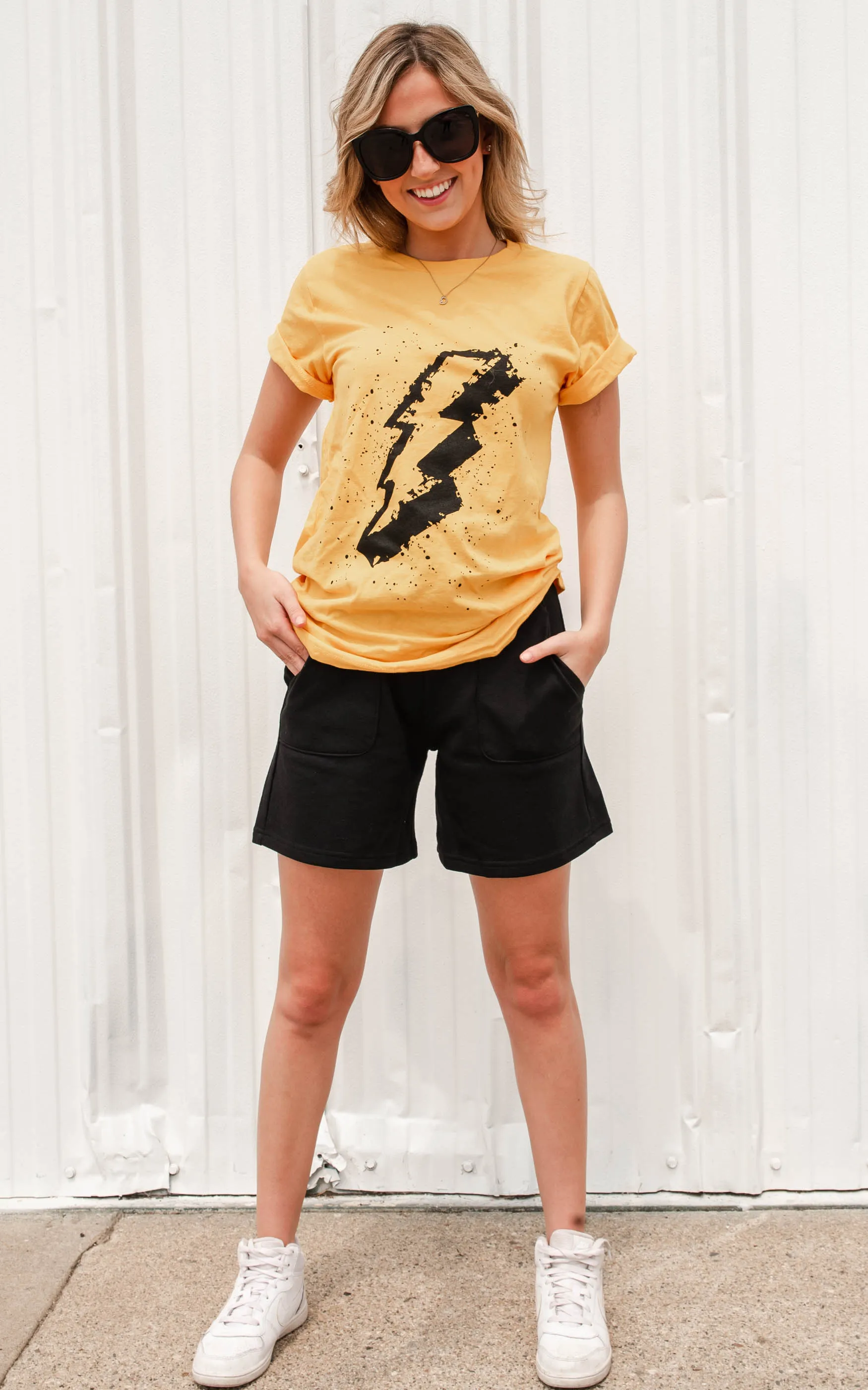 Lightning Strikes Graphic Tee** - Final Sale
