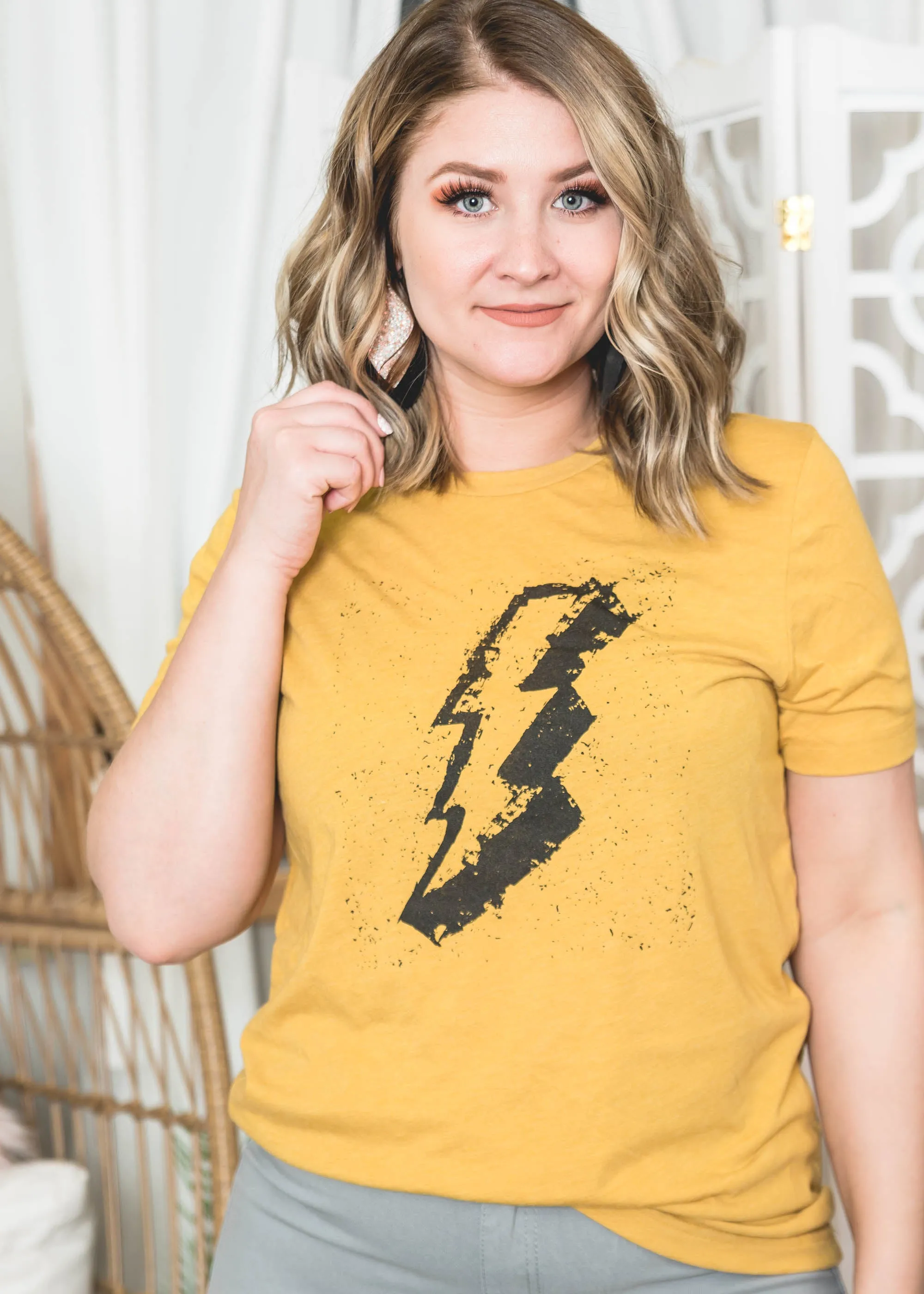 Lightning Strikes Graphic Tee** - Final Sale