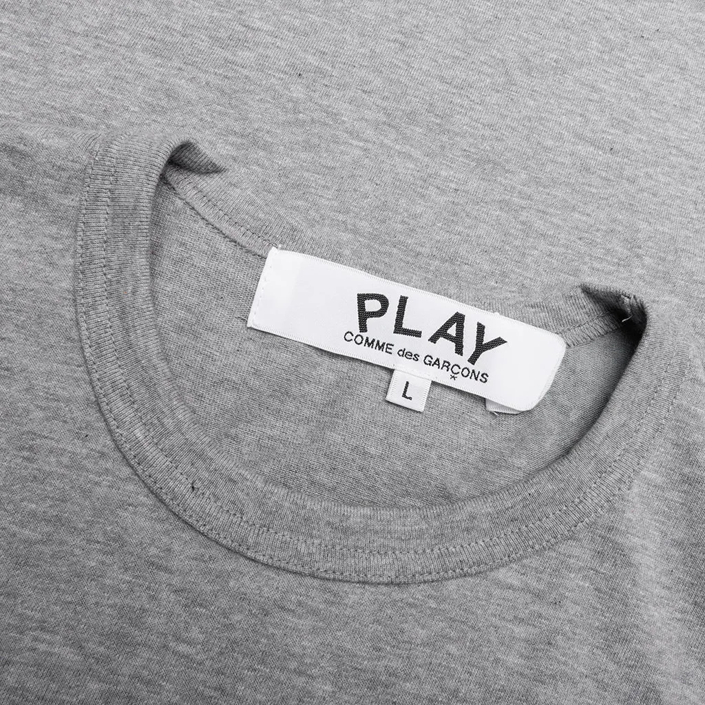 Logo Print Any Heart L/S T-Shirt - Grey