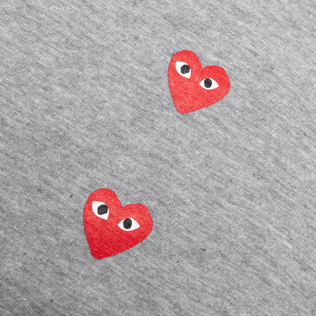 Logo Print Any Heart L/S T-Shirt - Grey