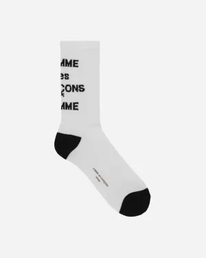 Logo Socks White