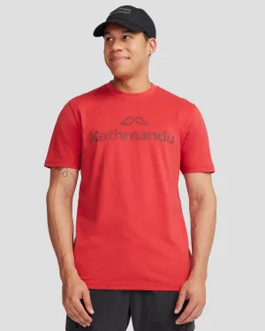 Men's Logo Organic Cotton T-shirt - Classic Red