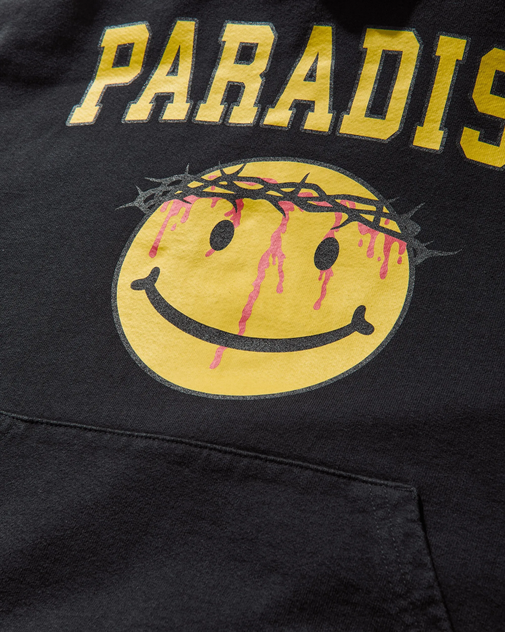 Men's Smiley Jesus Hoodie Black